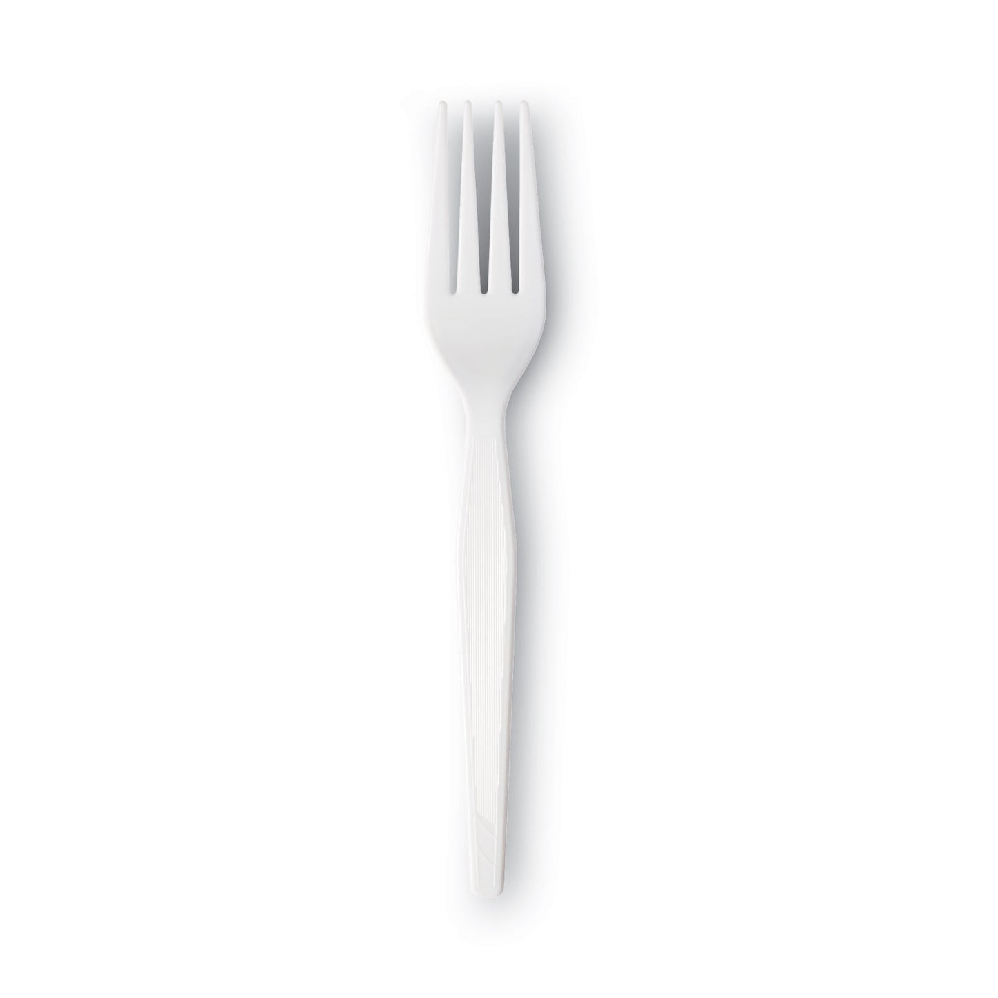 Dixie Plastic Cutlery, Heavyweight Forks, White, 1,000/Carton (FH217)