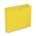 Smead Colored File Jackets with Reinforced Double-Ply Tab, Straight Tab, Letter Size, Yellow, 50/Box (75571)