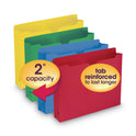 Smead Colored File Jackets with Reinforced Double-Ply Tab, Straight Tab, Letter Size, Assorted Colors, 50/Box (75673)