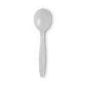 Dixie Plastic Cutlery, Heavyweight Soup Spoons, White, 1,000/Carton (SH217)