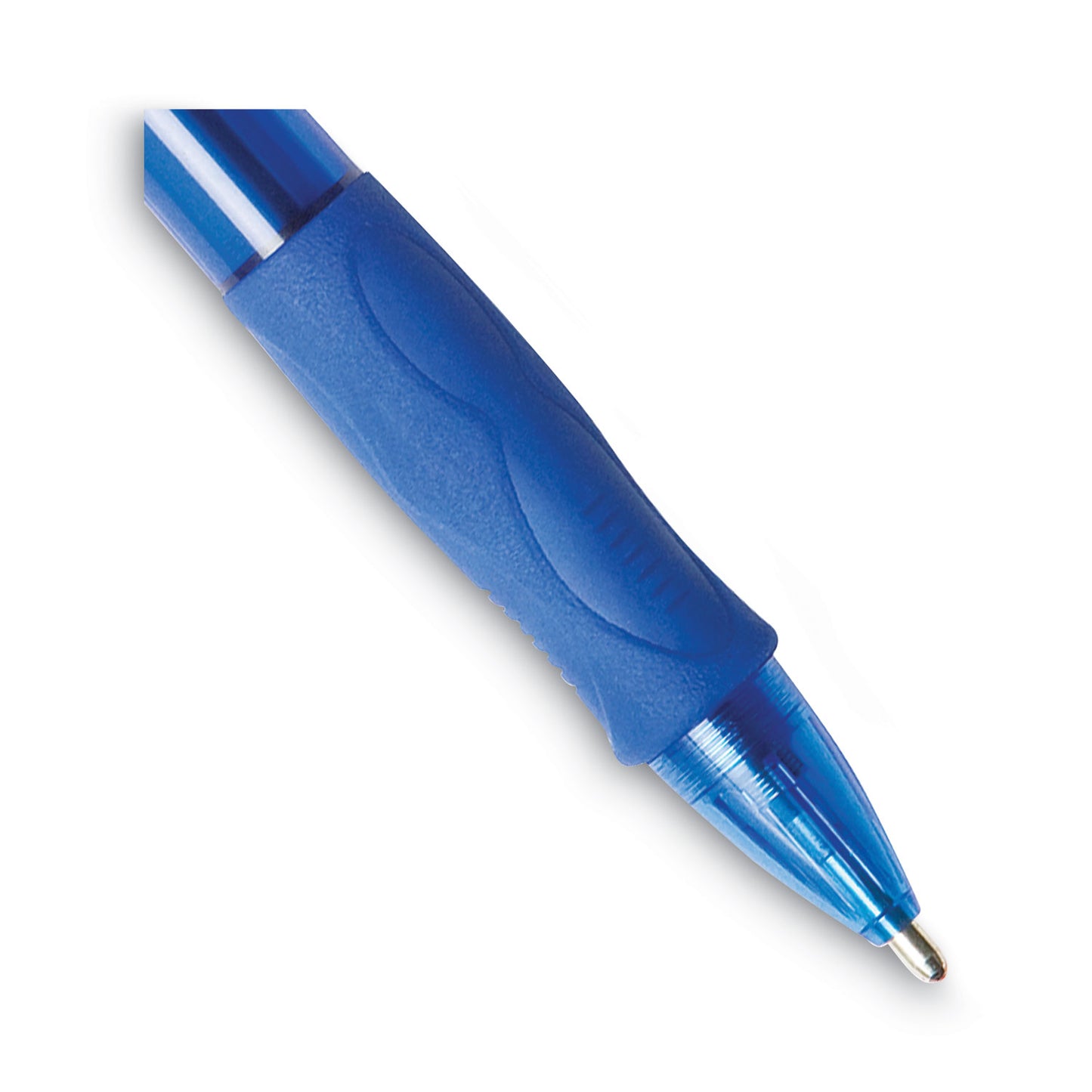 BIC GLIDE Bold Ballpoint Pen Value Pack, Retractable, Bold 1.6 mm, Blue Ink, Translucent Blue Barrel, 36/Pack (VLGB361BE)