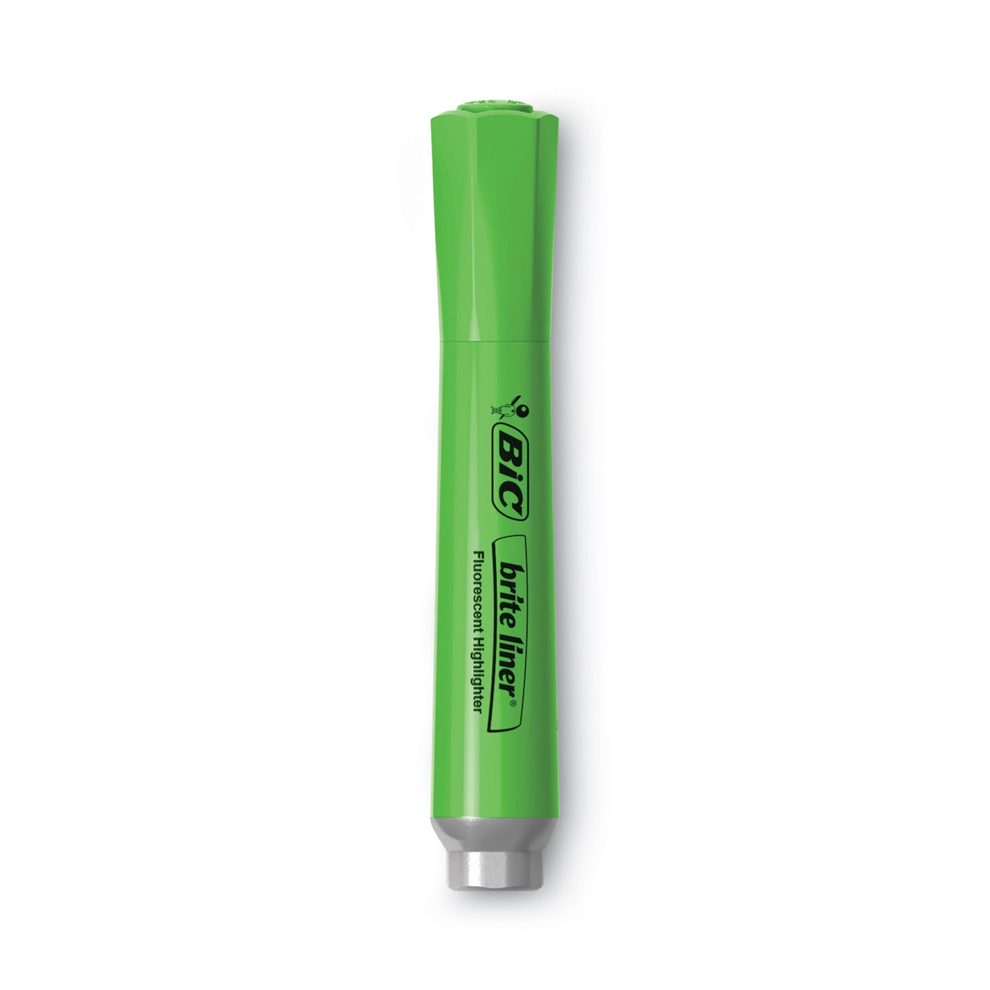 BIC Brite Liner Tank-Style Highlighter, Assorted Ink Colors, Chisel Tip, Assorted Barrel Colors, 4/Set (BLMGP41ASST)