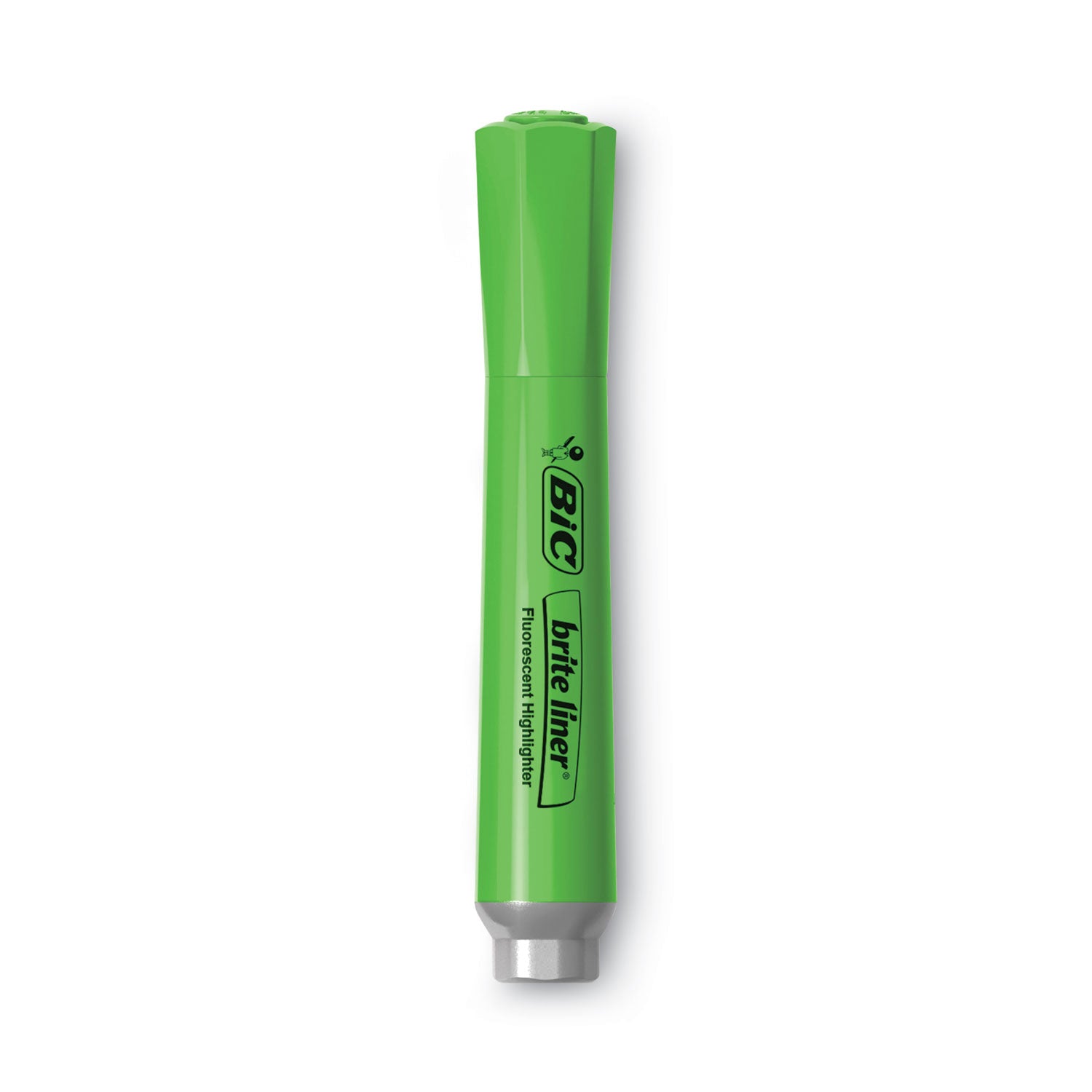 BIC Brite Liner Tank-Style Highlighter, Assorted Ink Colors, Chisel Tip, Assorted Barrel Colors, 4/Set (BLMGP41ASST)