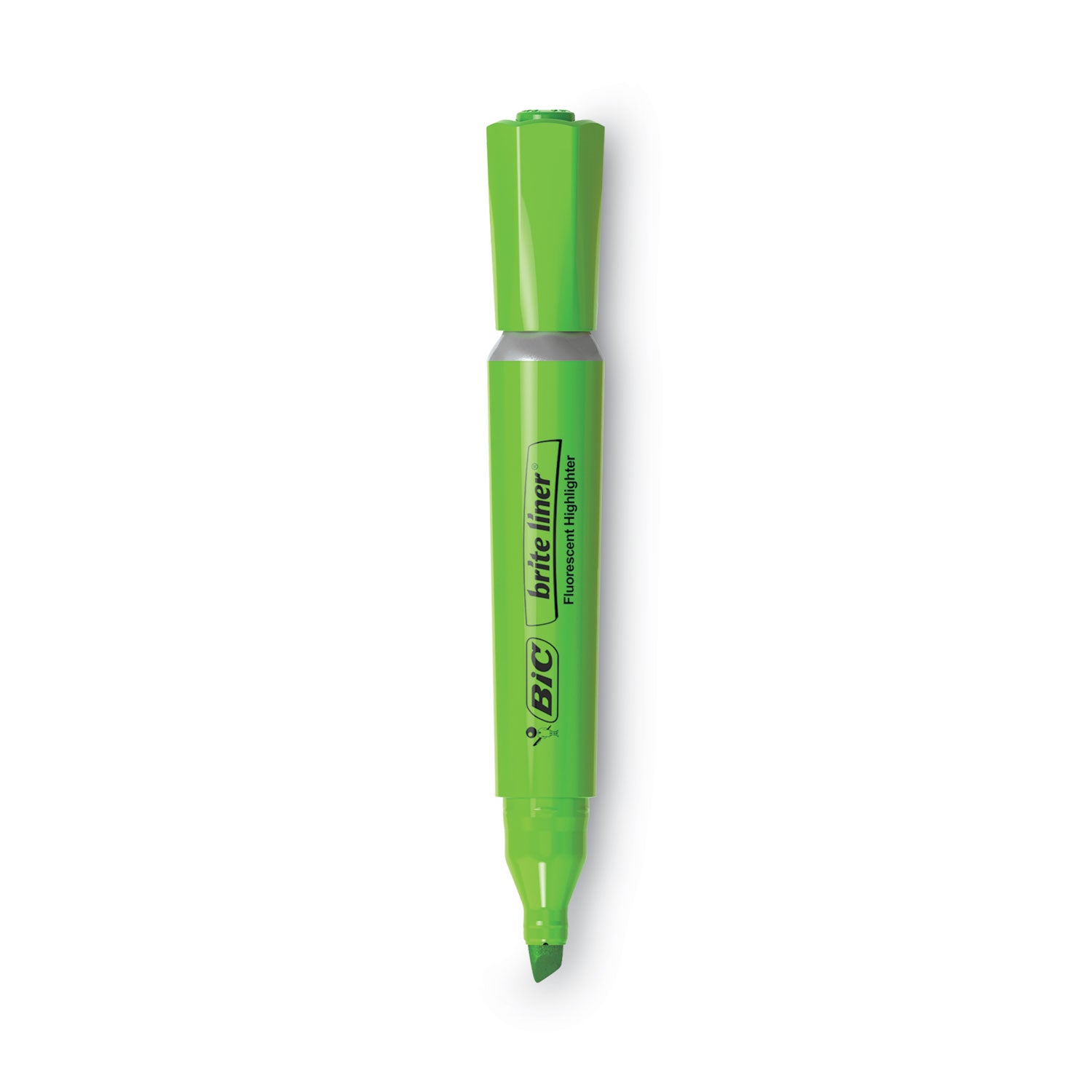 BIC Brite Liner Tank-Style Highlighter, Assorted Ink Colors, Chisel Tip, Assorted Barrel Colors, 4/Set (BLMGP41ASST)