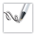 BIC Clic Stic Ballpoint Pen, Retractable, Medium 1 mm, Black Ink, White Barrel, Dozen (CSM11BK)