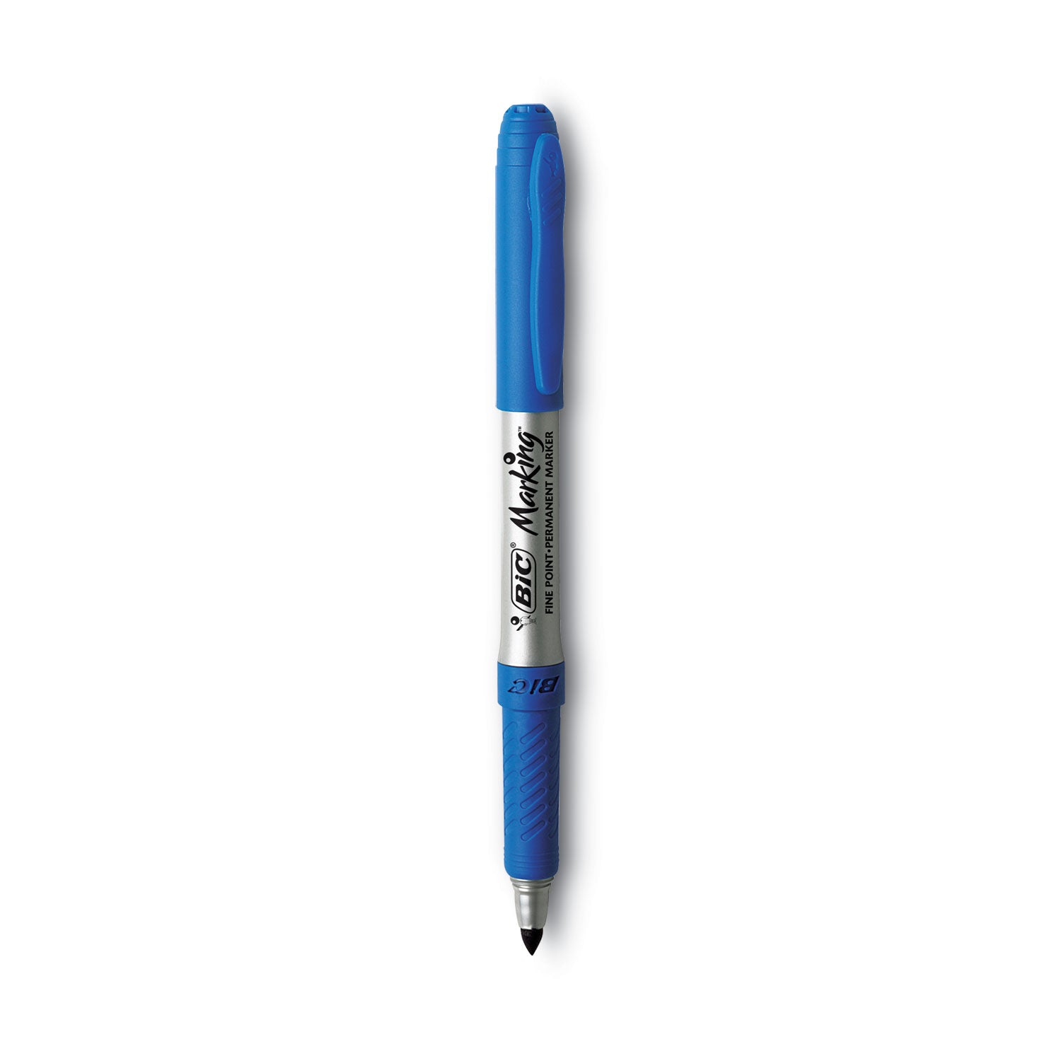 BIC Intensity Fine Tip Permanent Marker, Fine Bullet Tip, Deep Sea Blue, Dozen (GPM11BE)