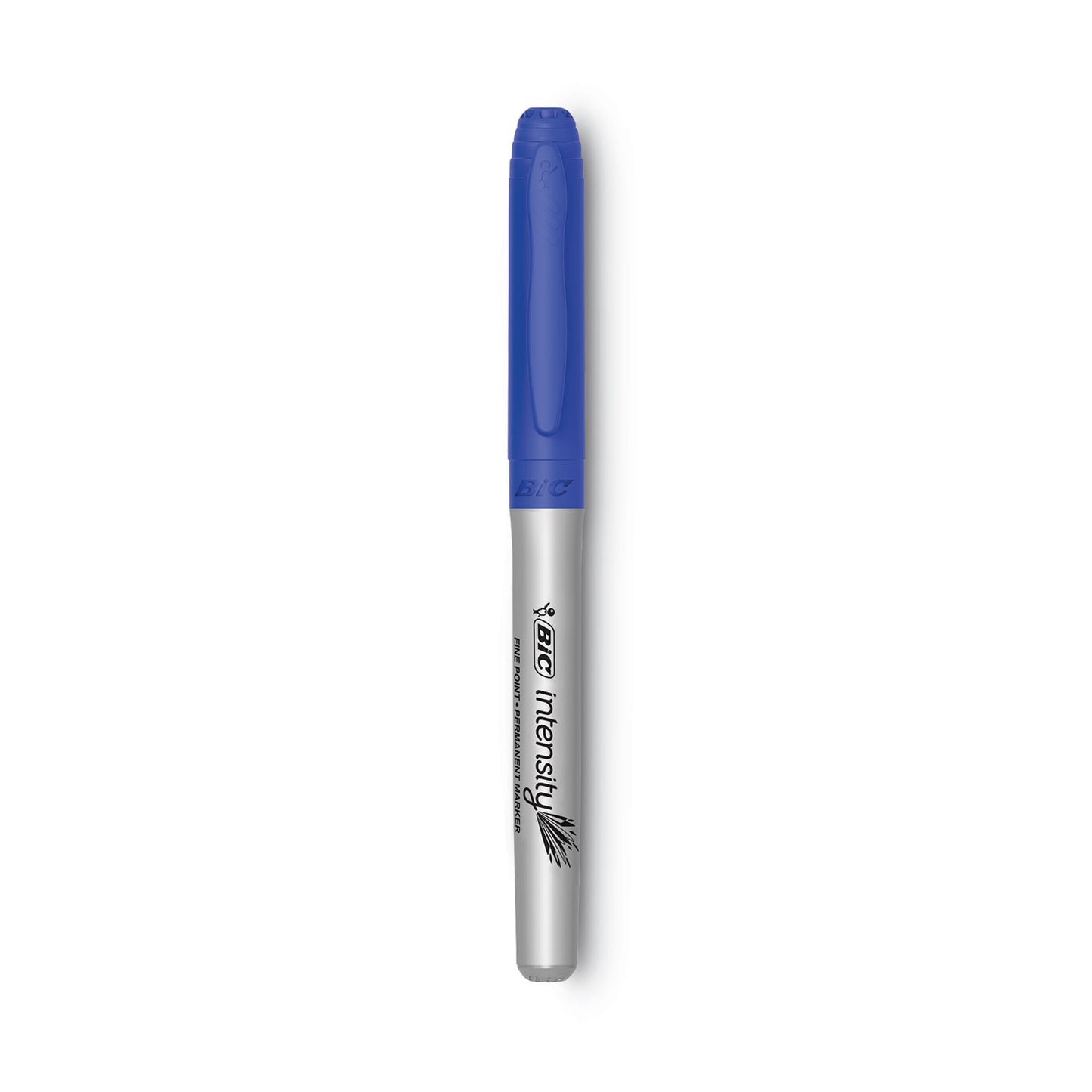 BIC Intensity Fine Tip Permanent Marker, Fine Bullet Tip, Deep Sea Blue, Dozen (GPM11BE)