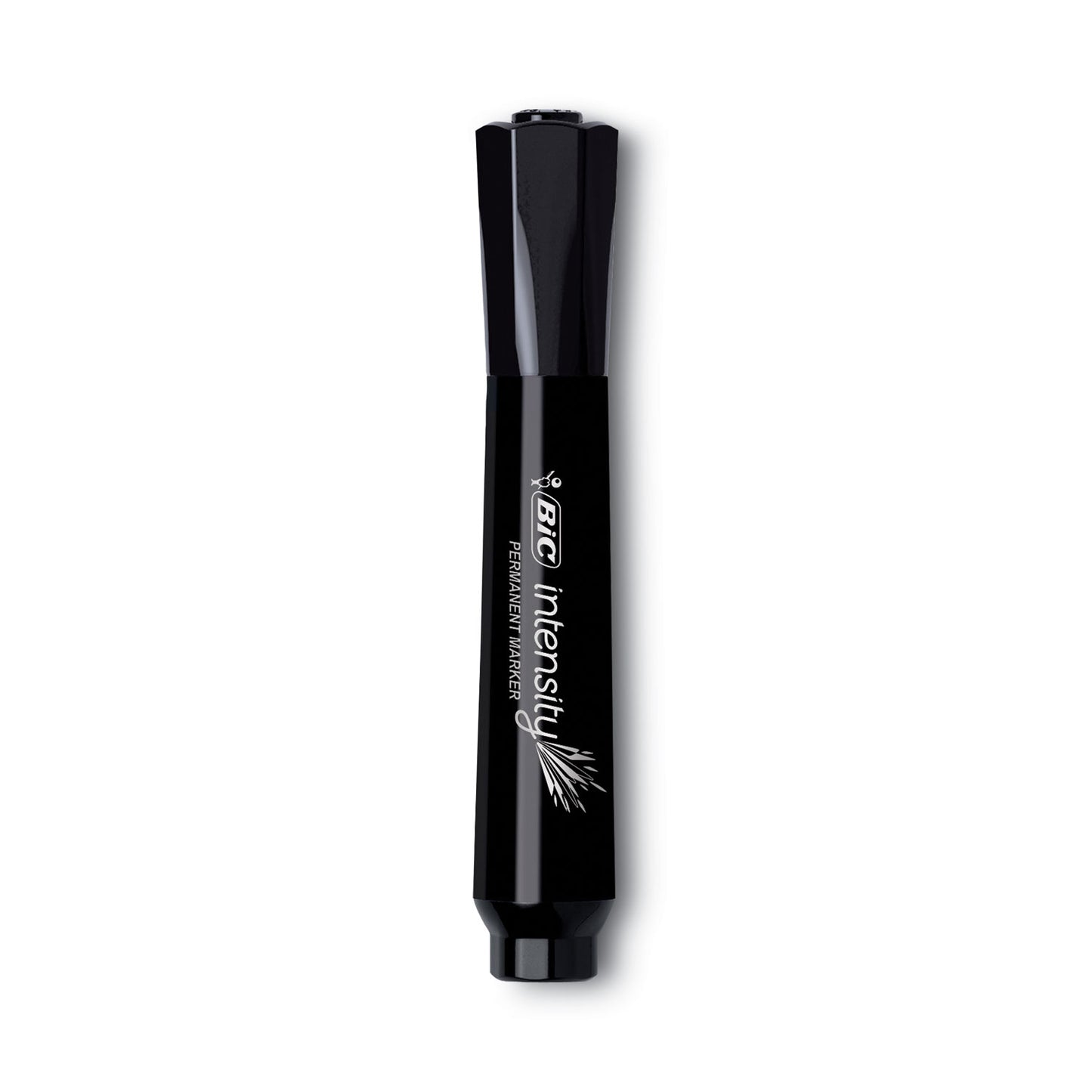 BIC Intensity Chisel Tip Permanent Marker Value Pack, Broad Chisel Tip, Black, 36/Pack (GPMM36BK)