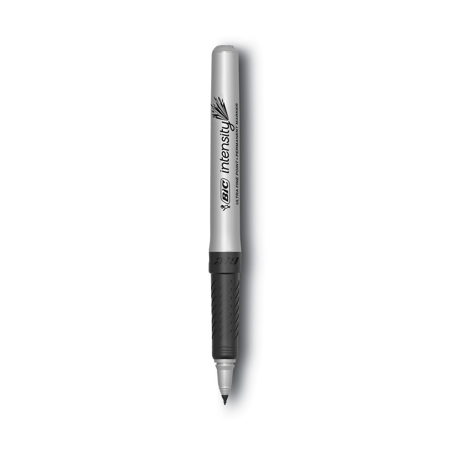 BIC Intensity Ultra Fine Tip Permanent Marker, Ultra-Fine Needle Tip, Tuxedo Black, Dozen (GPMU11BK)