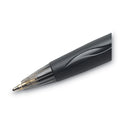 BIC GLIDE Ballpoint Pen, Retractable, Medium 1 mm, Black Ink, Smoke/Black Barrel, Dozen (VCG11BK)