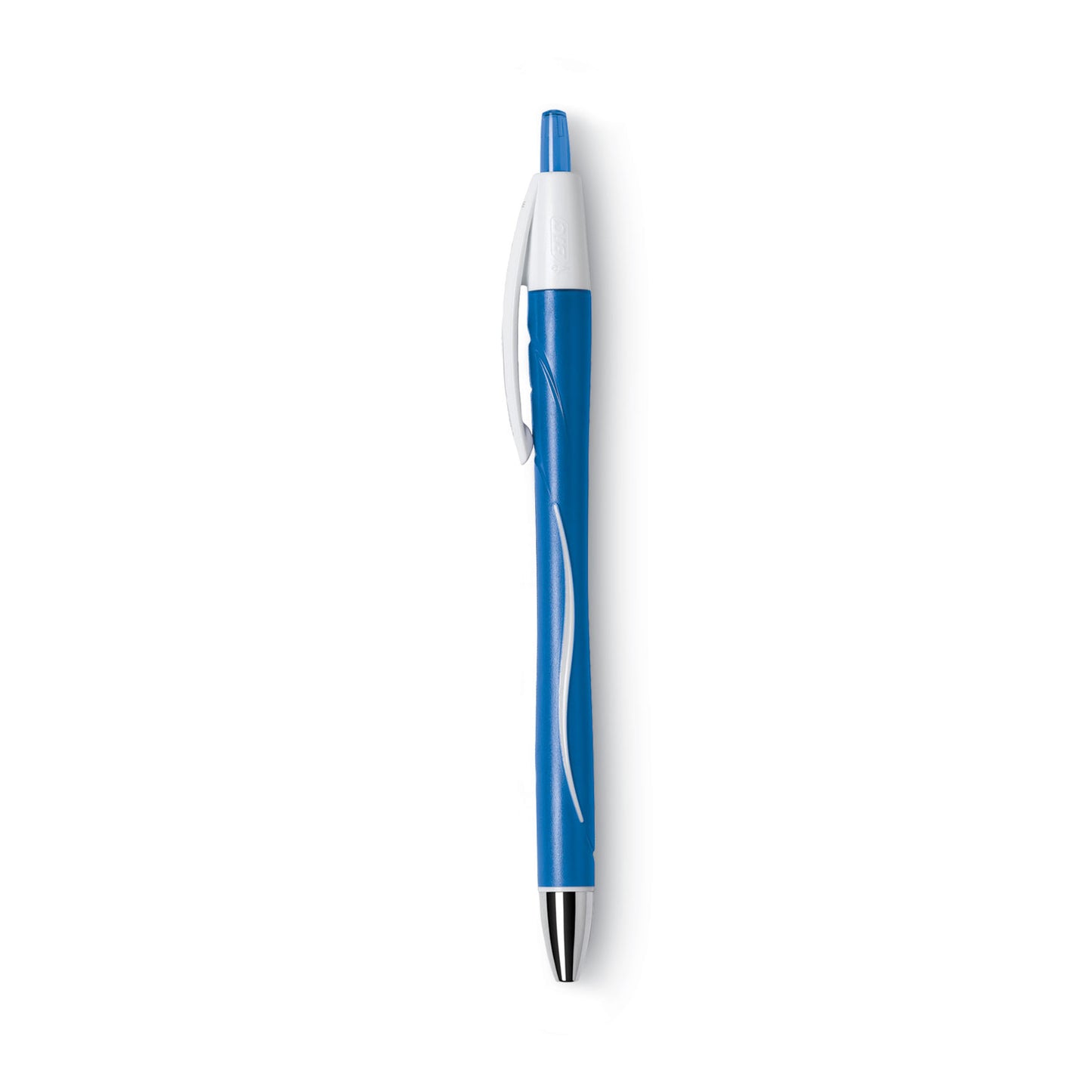 BIC GLIDE Exact Ballpoint Pen, Retractable, Fine 0.7 mm, Blue Ink, Blue Barrel, Dozen (VCGN11BE)