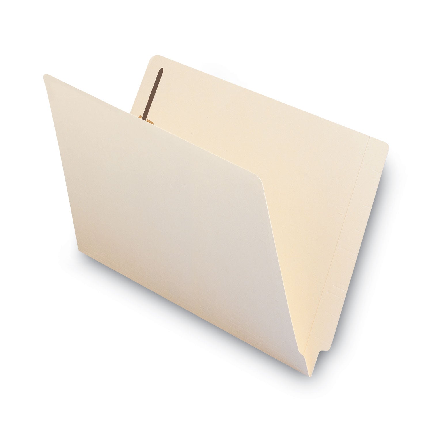 Smead End Tab Fastener Folders with Reinforced Straight Tabs, 11-pt Manila, 2 Fasteners, Legal Size, Manila Exterior, 50/Box (37115)