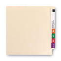 Smead End Tab Fastener Folders with Reinforced Straight Tabs, 14-pt Manila, 2 Fasteners, Letter Size, Manila Exterior, 50/Box (34215)