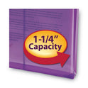 Smead Poly String and Button Interoffice Envelopes, Open-End (Vertical), 9.75 x 11.63, Transparent Purple, 5/Pack (89544)