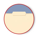 Smead Interior File Folders, 1/3-Cut Tabs: Assorted, Letter Size, 0.75" Expansion, Manila, 100/Box (10230)