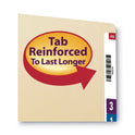 Smead Fastener Folder with Divider, 0.75" Expansion, 1 Divider, 4 Fasteners, Letter Size, Manila Exterior, 50/Box (34220)