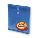Smead Poly String and Button Interoffice Envelopes, Open-End (Vertical), 9.75 x 11.63, Transparent Blue, 5/Pack (89542)