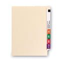 Smead Heavyweight Manila End Tab Folders, 9" High Front, Straight Tabs, Letter Size, 0.75" Expansion, Manila, 100/Box (24109)