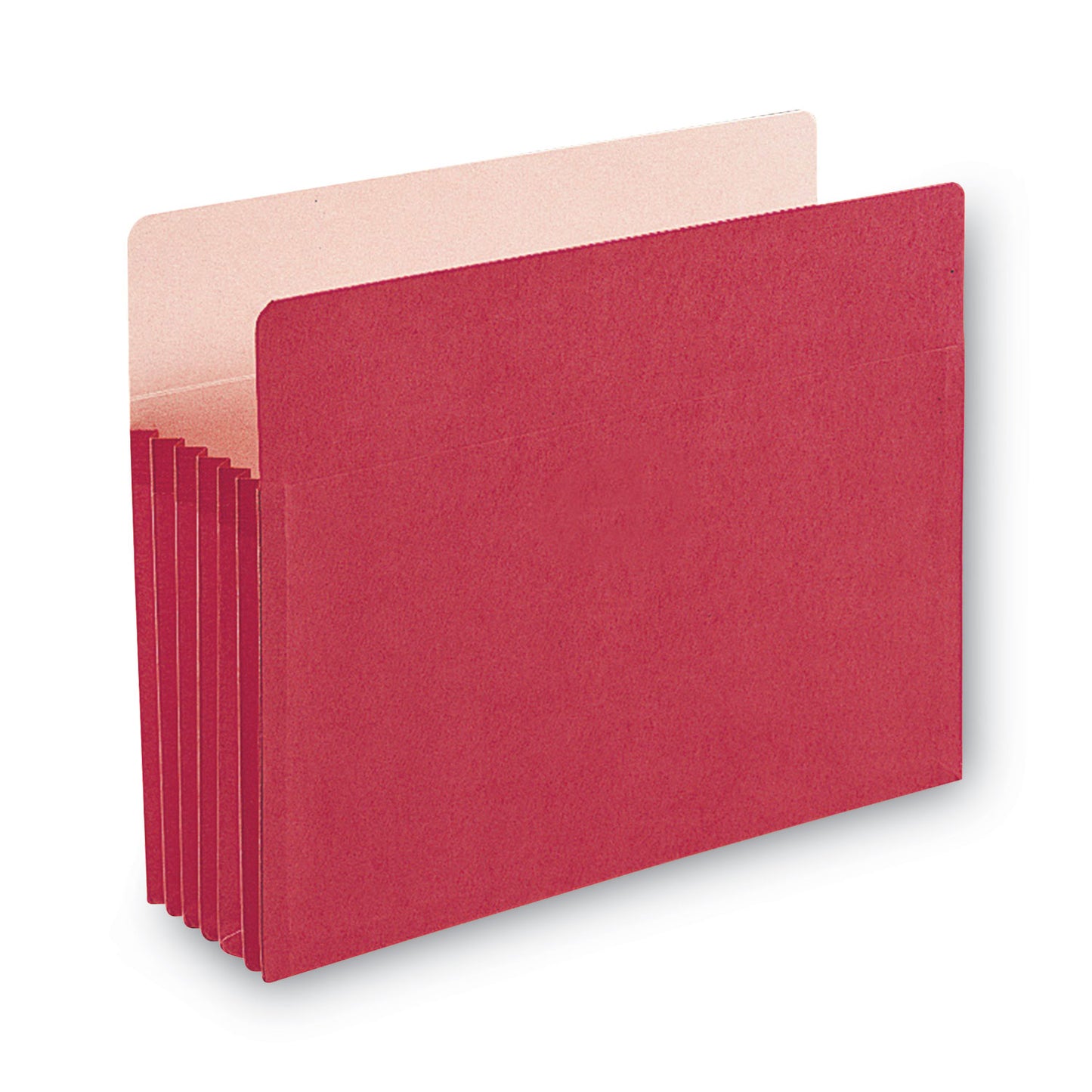 Smead Colored File Pockets, 5.25" Expansion, Letter Size, Red (73241)