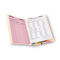 Smead Reinforced End Tab Fastener Folders, Antimicrobial Protection, 0.75" Expansion, 2 Fasteners, Letter Size, Manila, 50/Box (34116)
