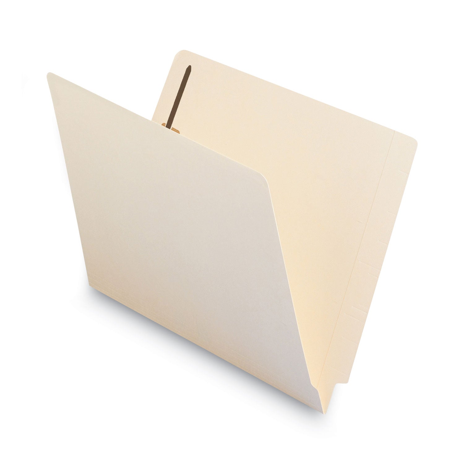 Smead Reinforced End Tab Fastener Folders, Antimicrobial Protection, 0.75" Expansion, 2 Fasteners, Letter Size, Manila, 50/Box (34116)