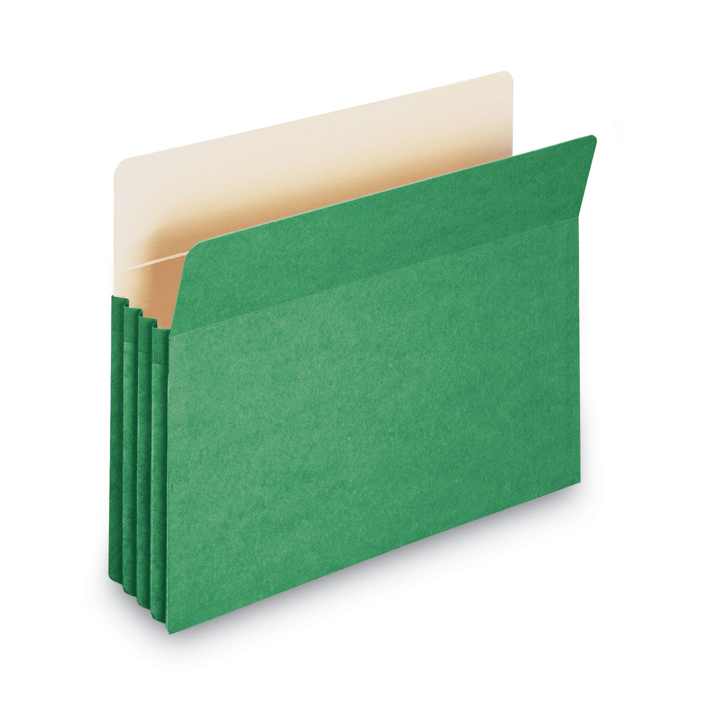 Smead Colored File Pockets, 3.5" Expansion, Letter Size, Green (73226)