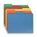 Smead Interior File Folders, 1/3-Cut Tabs: Assorted, Letter Size, 0.75" Expansion, Assorted Colors, 100/Box (10229)