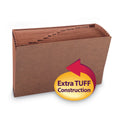 Smead TUFF Expanding Open-Top Stadium File, 12 Sections, 1/12-Cut Tabs, Legal Size, Redrope (70490)