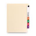 Smead Heavyweight Manila End Tab Folders, 9.5" High Front, Straight 1-Ply Tabs, Letter Size, 0.75" Expansion, Manila, 100/Box (24100)