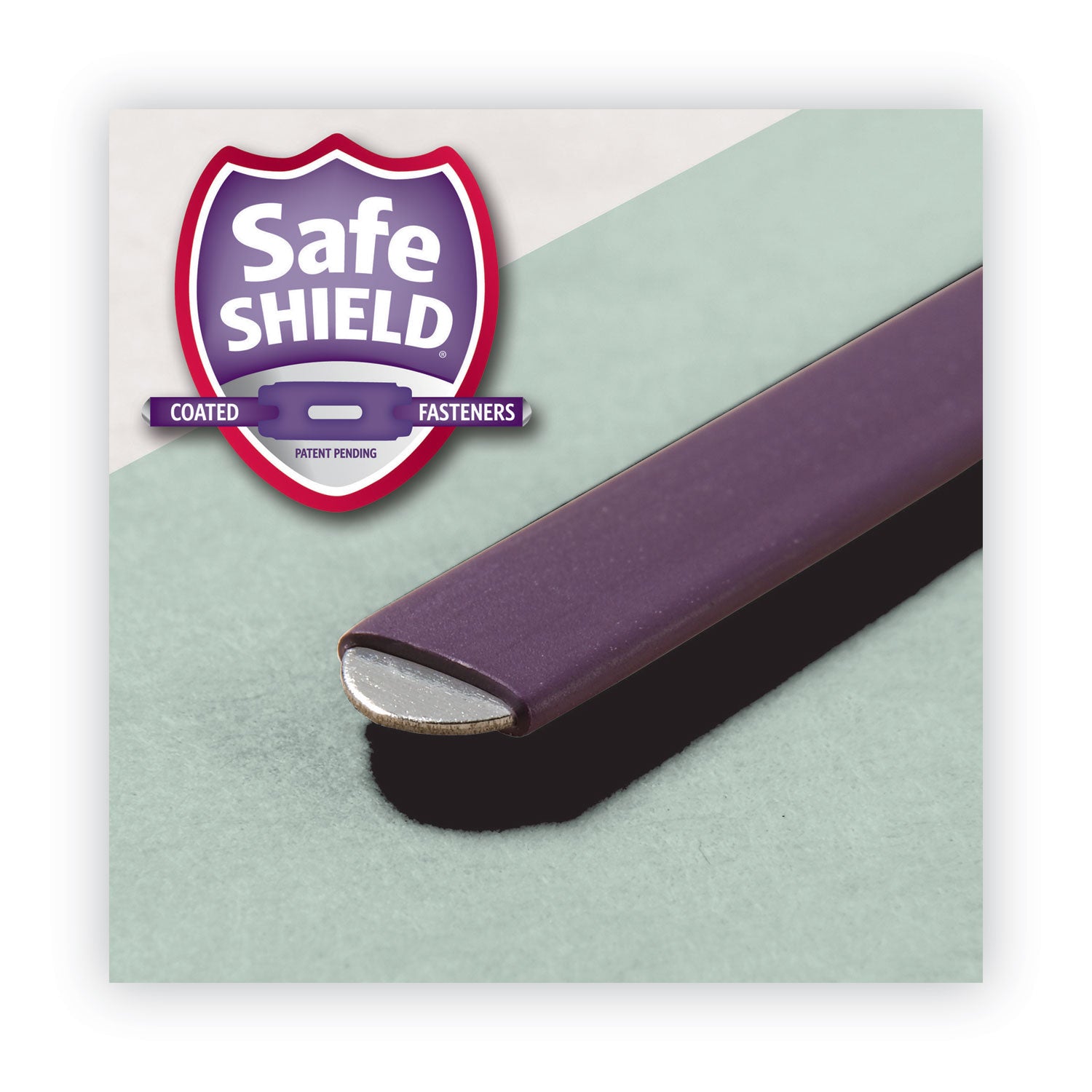 Smead End Tab Pressboard Classification Folders, Two SafeSHIELD Coated Fasteners, 1" Expansion, Legal Size, Gray-Green, 25/Box (37705)