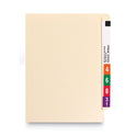 Smead Heavyweight Manila End Tab Folders, 9.5" High Front, Straight Tabs, Legal Size, 0.75" Expansion, Manila, 100/Box (27100)