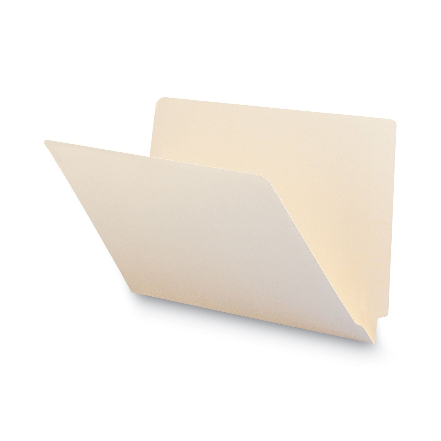 Smead Heavyweight Manila End Tab Folders, 9.5" High Front, Straight Tabs, Legal Size, 0.75" Expansion, Manila, 100/Box (27100)