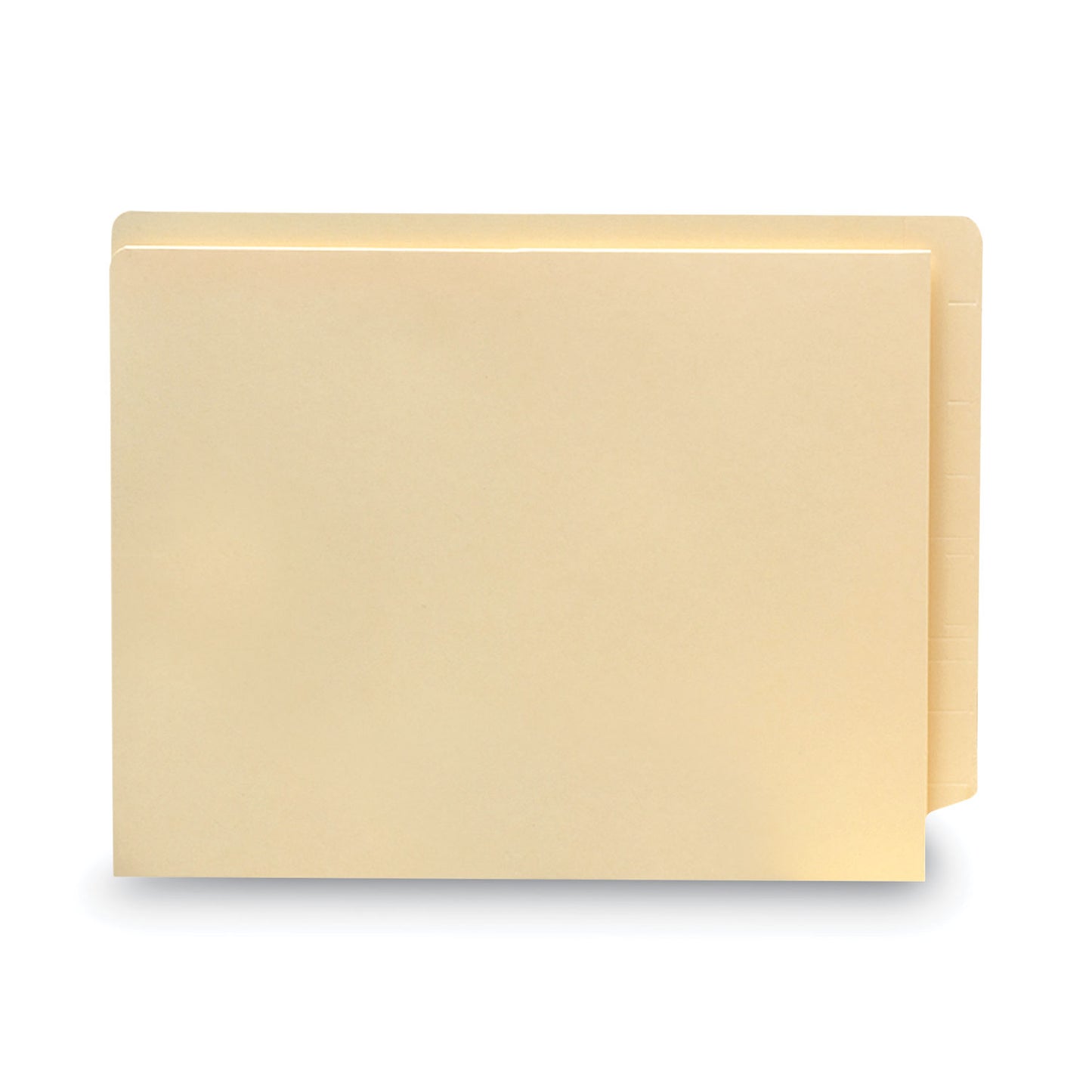 Smead Heavyweight Manila End Tab Pocket Folders, Interior Front Panel Pocket, Straight Tabs, Letter Size, 11-pt Manila, 50/Box (24115)