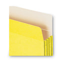 Smead Colored File Pockets, 3.5" Expansion, Letter Size, Yellow (73233)