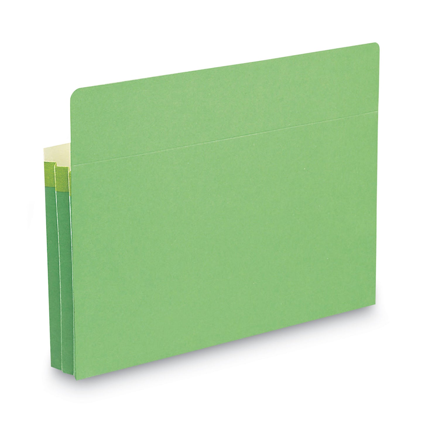 Smead Colored File Pockets, 1.75" Expansion, Letter Size, Green (73216)