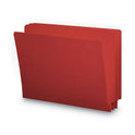 Smead Shelf-Master Reinforced End Tab Colored Folders, Straight Tabs, Letter Size, 0.75" Expansion, Red, 100/Box (25710)