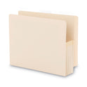 Smead Manila End Tab File Pockets, 3.5" Expansion, Letter Size, Manila, 25/Box (75124)