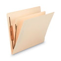 Smead Fastener Folder with Divider, 0.75" Expansion, 1 Divider, 4 Fasteners, Letter Size, Manila Exterior, 50/Box (34220)