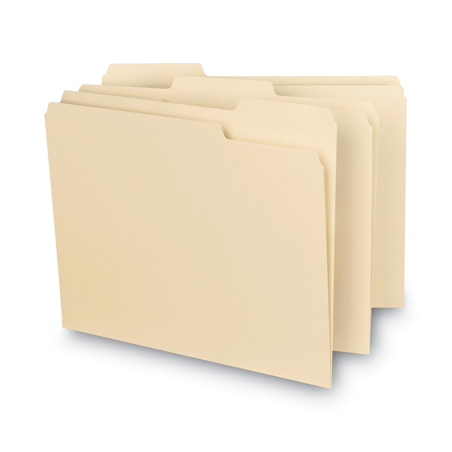Smead Interior File Folders, 1/3-Cut Tabs: Assorted, Letter Size, 0.75" Expansion, Manila, 100/Box (10230)