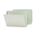 Smead End Tab Pressboard Classification Folders, Two SafeSHIELD Coated Fasteners, 1" Expansion, Legal Size, Gray-Green, 25/Box (37705)