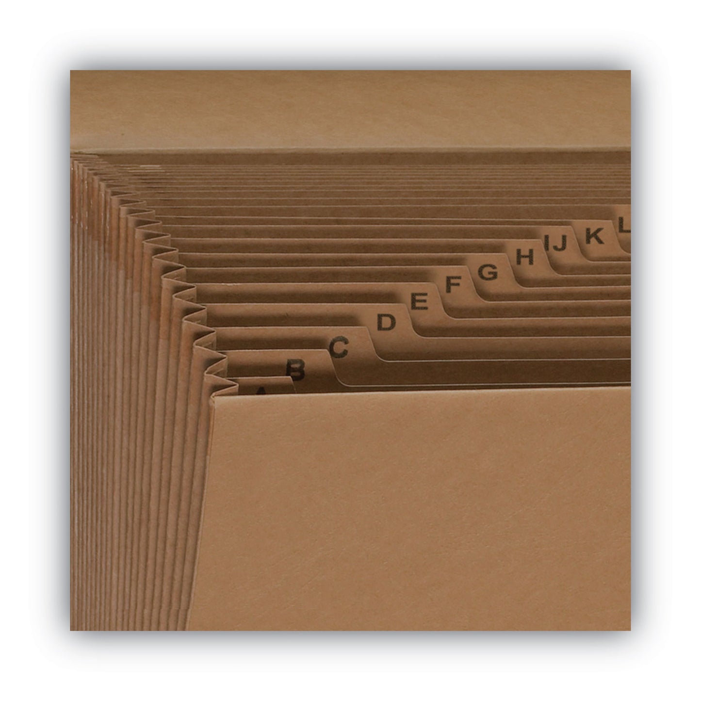 Smead Indexed Expanding Kraft Files, 21 Sections, Elastic Cord Closure, 1/21-Cut Tabs, Letter Size, Kraft (70121)