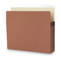 Smead Recycled Top Tab File Pockets, 3.5" Expansion, Letter Size, Redrope, 25/Box (73205)