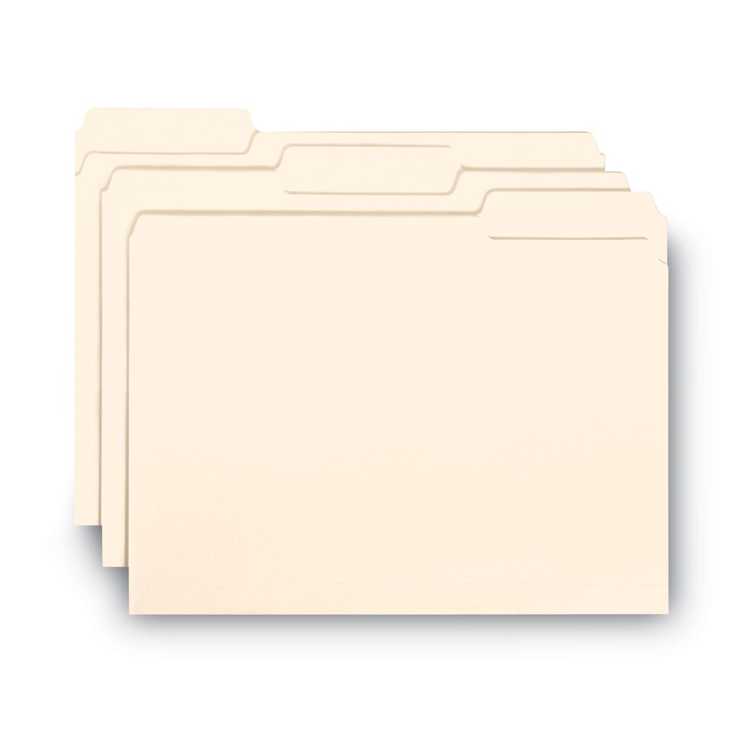 Smead Interior File Folders, 1/3-Cut Tabs: Assorted, Letter Size, 0.75" Expansion, Manila, 100/Box (10230)