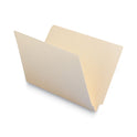 Smead Heavyweight Manila End Tab Folders, 9.5" High Front, Reinforced Straight Tabs, Legal Size, 0.75" Expansion, Manila, 100/Box (27110)