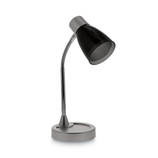 Bostitch Adjustable LED Desk Lamp, 4.5" dia Base, 20" Tall, Chrome/Black (VLED1510)