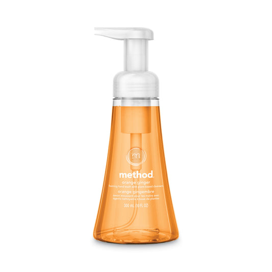 Method Foaming Hand Wash, Orange Ginger Scent, 10 oz, 6/Carton (01474)