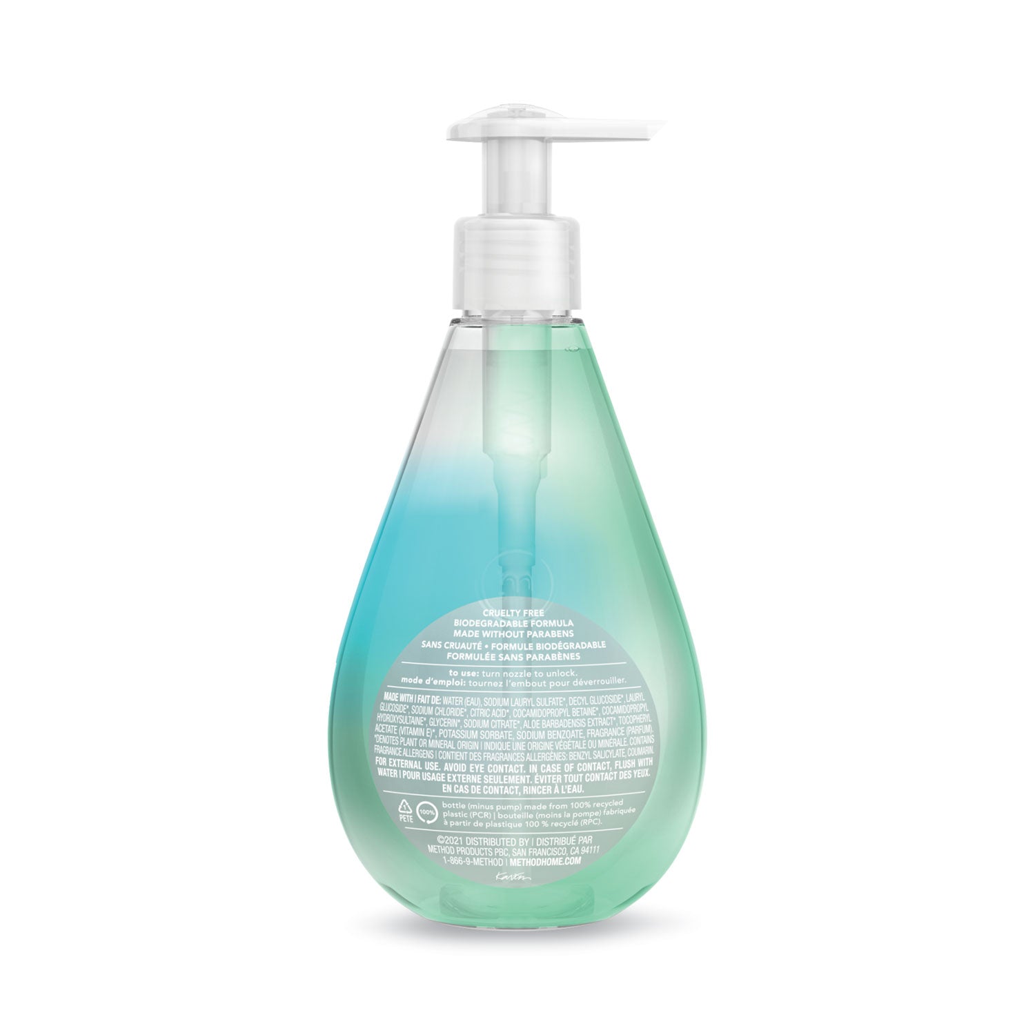 Method Gel Hand Wash, Coconut Waters Scent, 12 oz (01853)