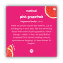 Method Gel Hand Wash, Pink Grapefruit Scent, 12 oz, 6/Carton (00039CT)