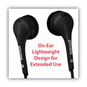 Maxell EB125 Earbud with MIC, 6 ft Cord, Black (199930)