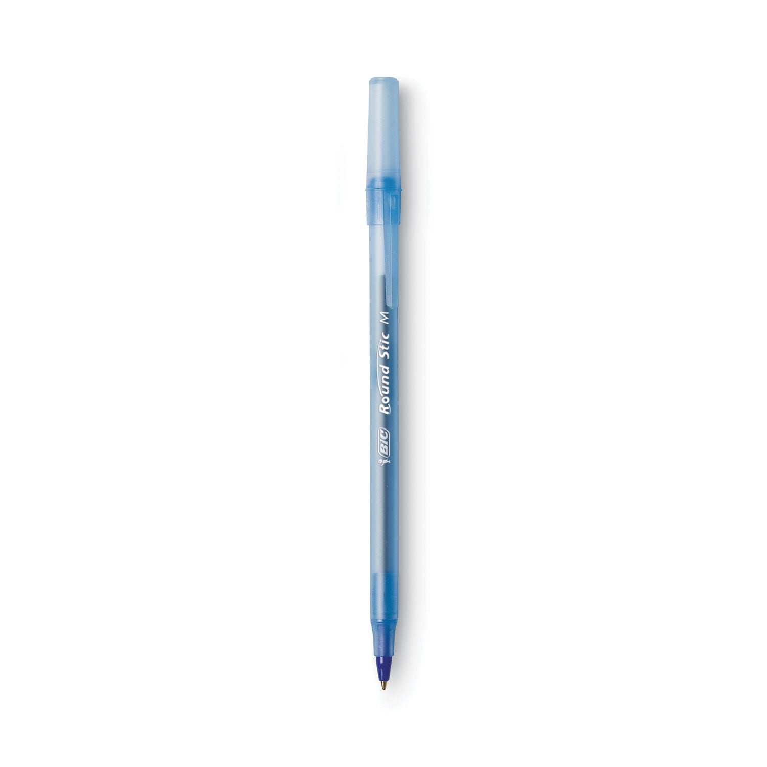 BIC Round Stic Xtra Life Ballpoint Pen Xtra-Value Pack, Stick, Medium 1.2 mm, Blue Ink, Translucent Blue Barrel, 240/Carton (GSM240BE)